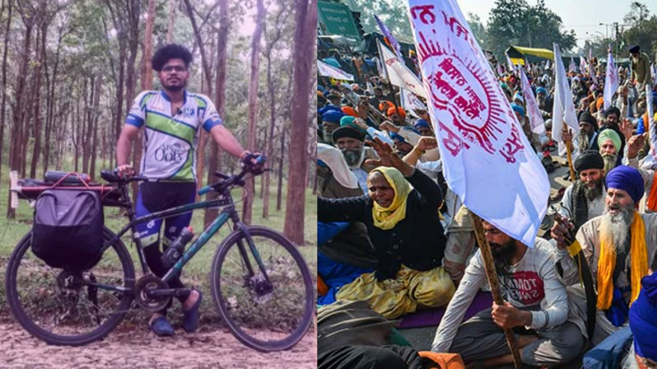 This Malayali Cyclist is Traveling From TVM to J&K to Support the Farmers’ Protest