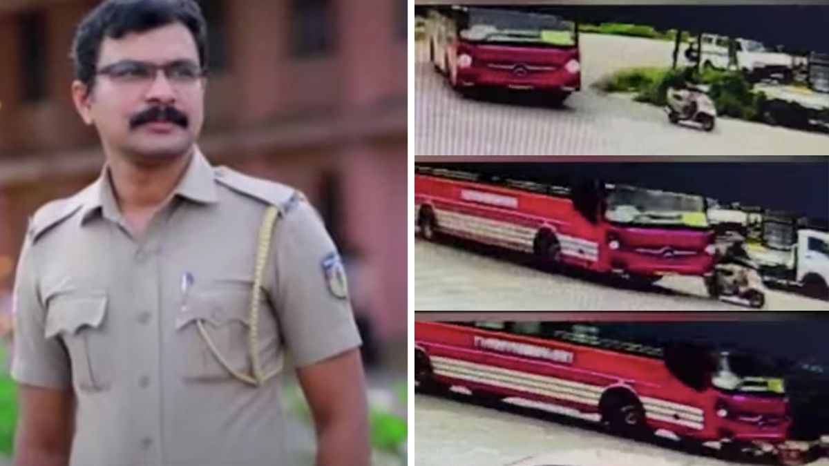 Kerala Policeperson Dies After Being Rammed By A Speeding Bus, Video Is Shocking