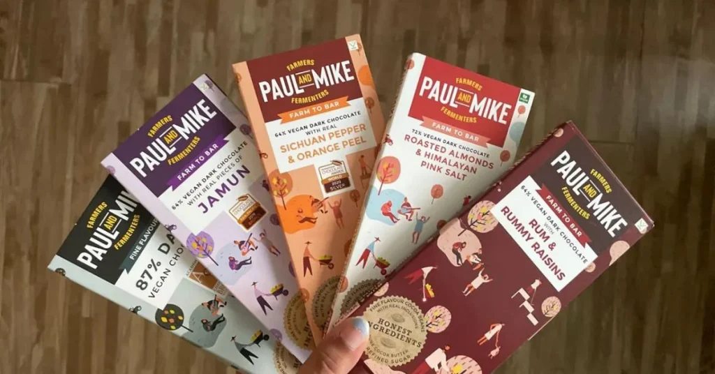 The Variety of Paul & Mike Chocolates